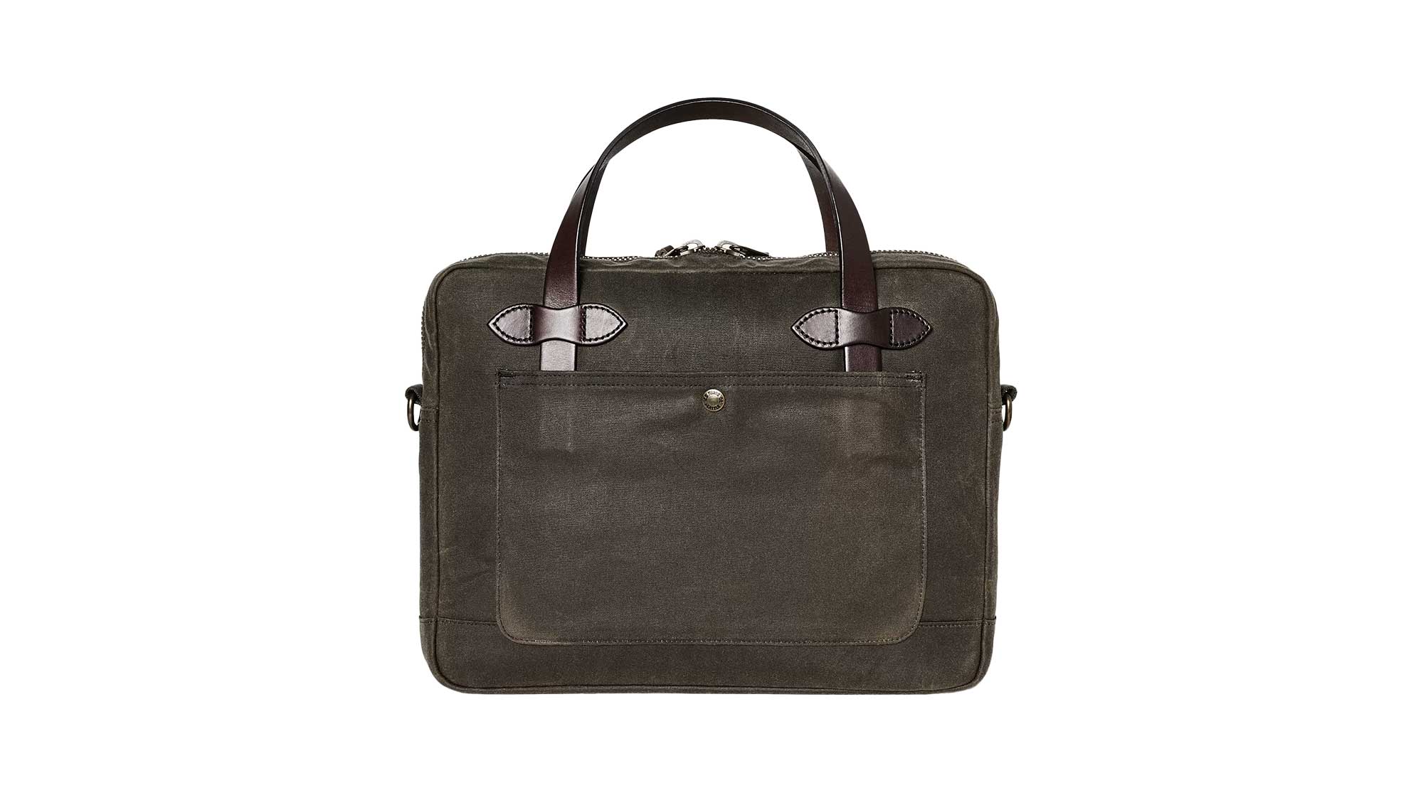 Tin Cloth Compact Briefcase Otter Green