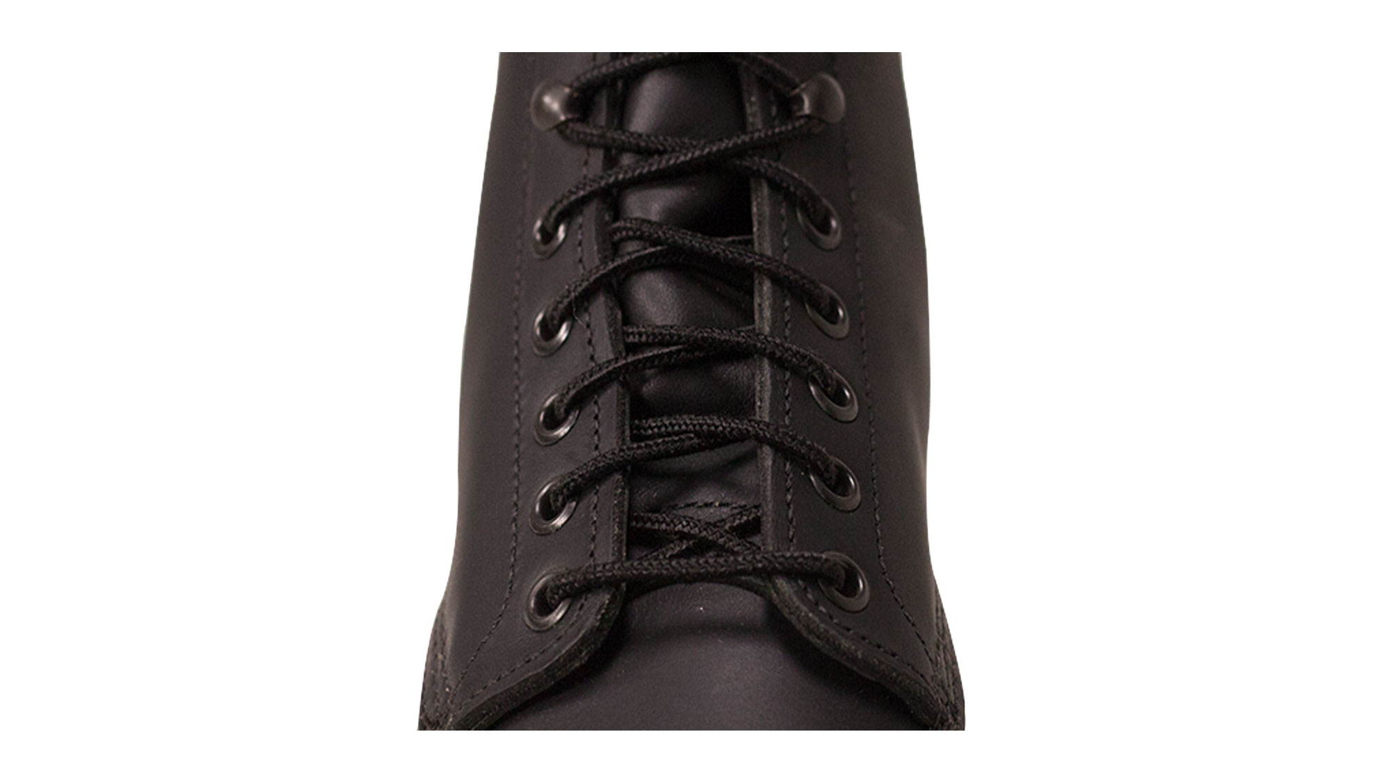 8-10 Eyelets / Black / Nylon Laces